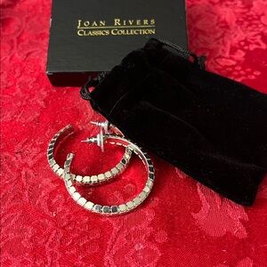 Joan Rivers Hoop Earrings